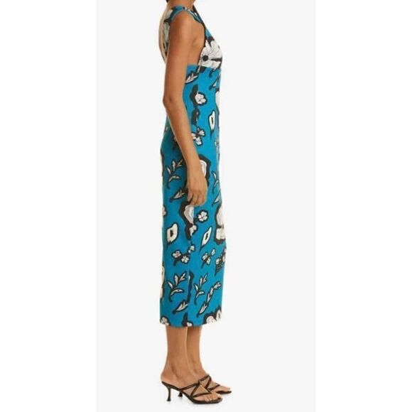 Kimberly Goldson Chrissi Criss Cross Midi Dress NWT Size 2 - Picture 2 of 13